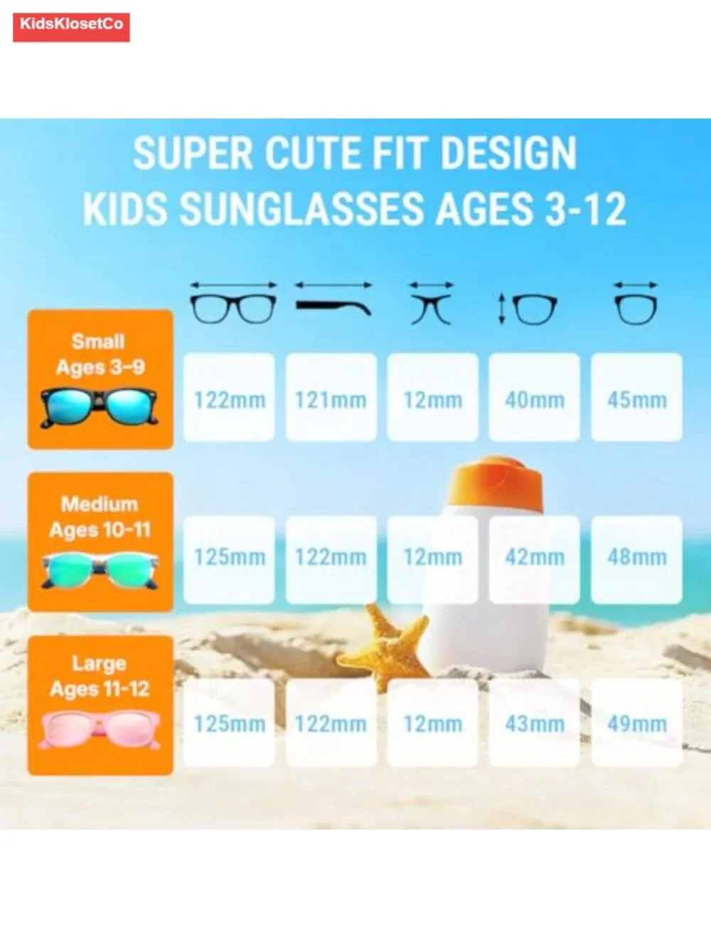 Kids Polarized Sunglasses with Flexible TPEE Frame